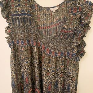 Joie Silk Paisley Top